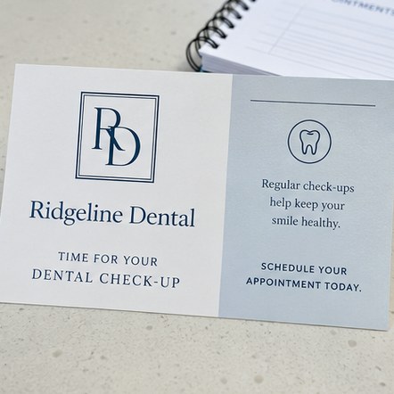 Customized postcards for dental and medical