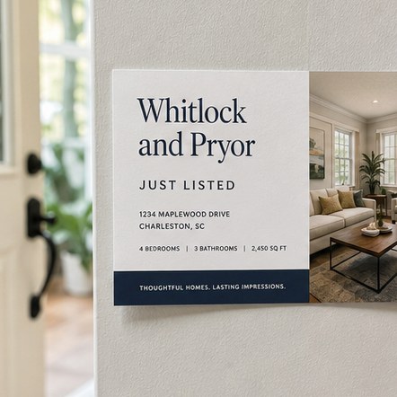 Customized postcards for real estate